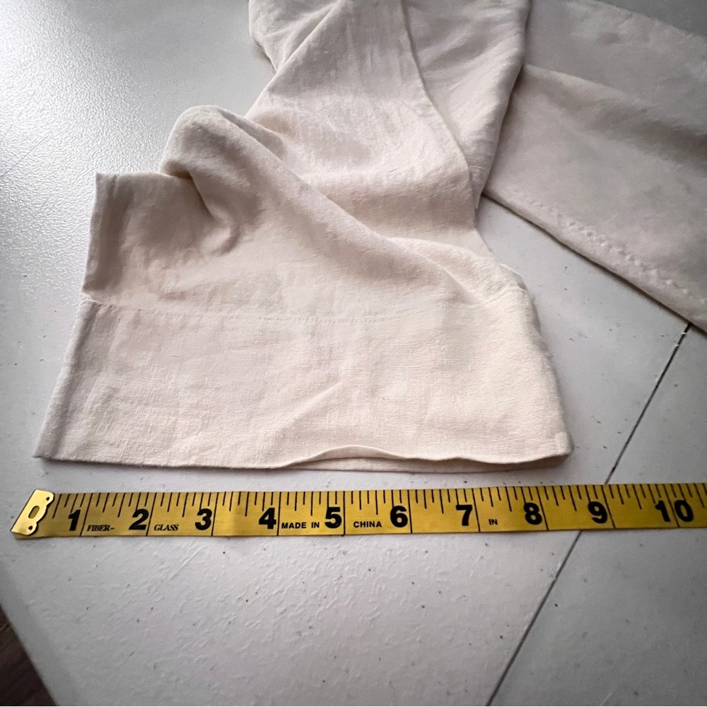 Universal Threads Cream Short Sleeve Linen Boilersuit Jumpsuit Womens Size 10 - Picture 12 of 12